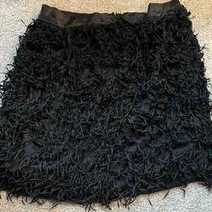 Black Fringe Skirt